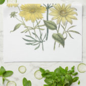 Gele Dagen Wildbloemen Towelen Theedoek (Gevouwen)