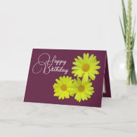 Gele Dagen Wine Achtergrond Happy Birthday