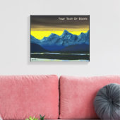 Gele Dageraad Noord Canvas Afdruk (Insitu (Woonkamer))
