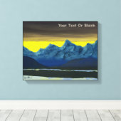 Gele Dageraad Noord Canvas Afdruk (Insitu (Houten vloer))