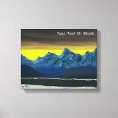 Gele Dageraad Noord Canvas Afdruk (Voorkant)
