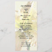 Gele Daglel Huwelijksbenodigdheden Programmakaart (Voorkant)