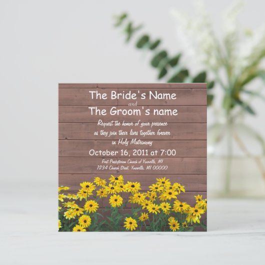 gele dagvaarding kaart (Staand voorkant)