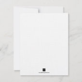 Gele dahlia save the date trouwannonce kaart (Achterkant)