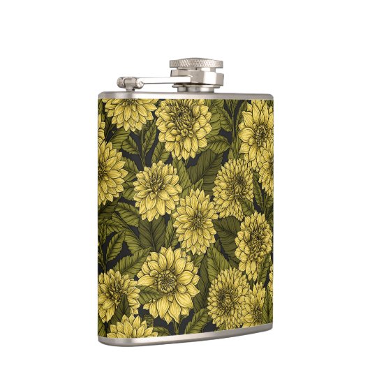 Gele Dahlia-tuin Heupfles (Rechts)