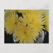 gele dahlia's - schilderij feestdagenkaart (Voorkant)