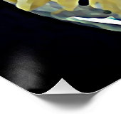 gele dahlia's - schilderij perfect poster (Hoek)