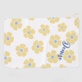 Gele Daisies Dames Golfhanddoek (Horizontaal)
