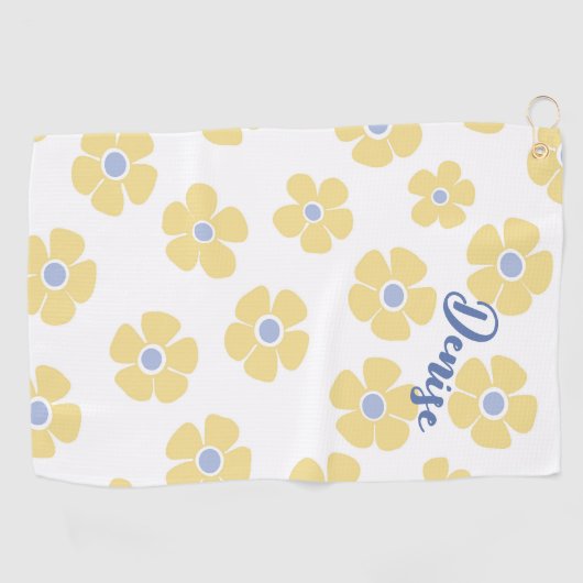 Gele Daisies Dames Golfhanddoek (Horizontaal)