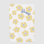 Gele Daisies Dames Golfhanddoek (Voorkant)