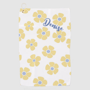 Gele Daisies Dames Golfhanddoek