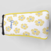 Gele Daisies Dames Golfheadcover (Voorkant)