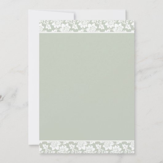 Gele Daisies en White Mums Wedding Invitation Kaart (Achterkant)