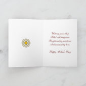 Gele daisies Fotokaart voor Moederdag Kaart (Binnen)