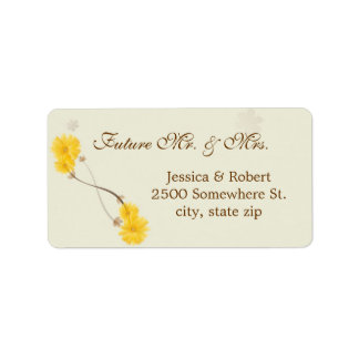 Gele Daisies Label