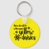 Gele Daisies Sleutelhanger (Voorkant)