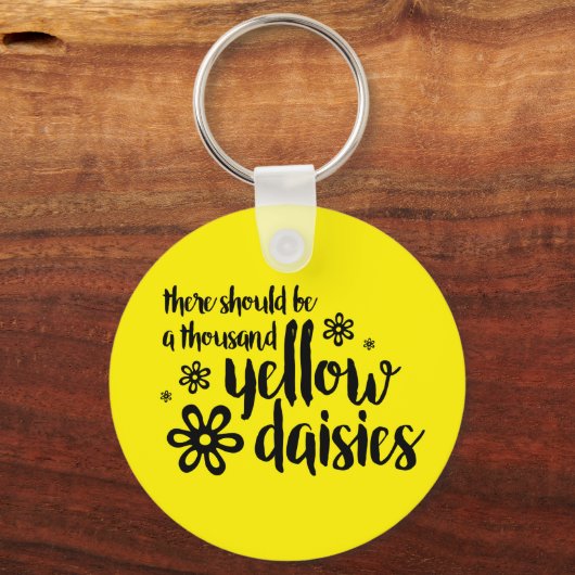 Gele Daisies Sleutelhanger (Voorkant)