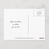 Gele Daisy Abstracte Bloemige Dankkaart Briefkaart (Achterkant)