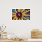 Gele Daisy Artwork Poster (Keuken)