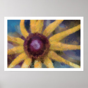 Gele Daisy Artwork Poster
