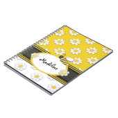 Gele Daisy Bee Spiraal Notebook Notitieboek (Linkerzijde)