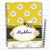 Gele Daisy Bee Spiraal Notebook Notitieboek