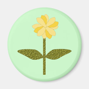 Gele Daisy Bloem Magneet