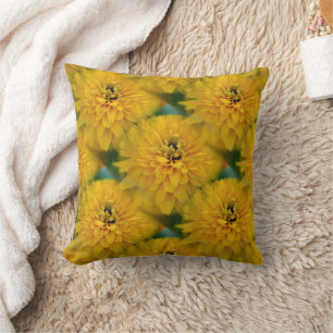 Gele Daisy Bloem Natuur Patroon Kussen