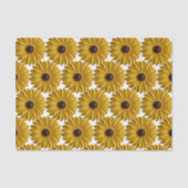 Gele Daisy Bloem Zomer Verjaardag Tuin Boeket Tissuepapier (Voorkant)