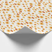 Gele Daisy en Heart Cadeaupapier (Hoek)