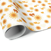 Gele Daisy en Heart Cadeaupapier (Rol Hoek)
