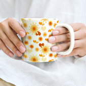 Gele Daisy en Heart Koffiemok