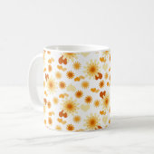 Gele Daisy en Heart Koffiemok (Voorkant links)