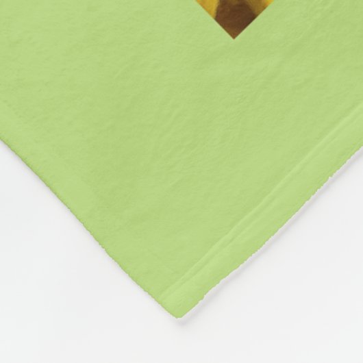 Gele Daisy Fleece Deken (Hoek)