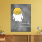 Gele Daisy flower Canvas Afdruk (Insitu (Woonkamer))