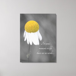 Gele Daisy flower Canvas Afdruk