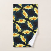 Gele Daisy Flower Close Up Pattern Bad Handdoek (Handdoek)