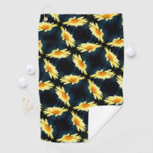 Gele Daisy Flower Close Up Pattern Golfhanddoek (Insitu)