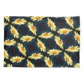 Gele Daisy Flower Close Up Pattern Kussensloop (Achterkant)