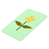 Gele Daisy Flower Premium Magnet Magneet (Linkerzijde)