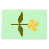 Gele Daisy Flower Premium Magnet Magneet (Horizontaal)