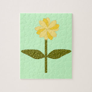 Gele Daisy Flower Puzzle Legpuzzel