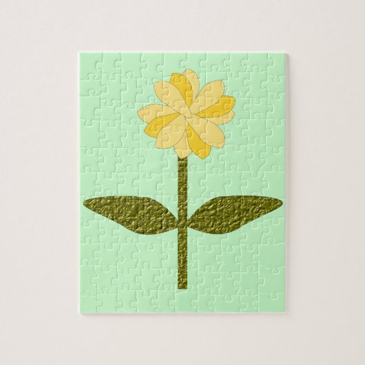 Gele Daisy Flower Puzzle Legpuzzel (Verticaal)