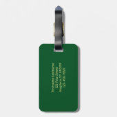 Gele Daisy Flower Up Personated Bagagelabel (Achterkant verticaal)