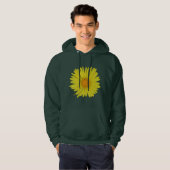 Gele Daisy (geïsoleerd) Hoodie (Voorkant volledig)