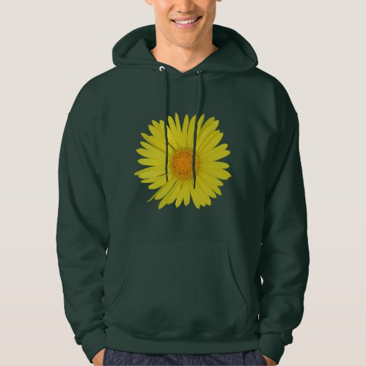 Gele Daisy (geïsoleerd) Hoodie (Voorkant)
