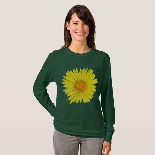 Gele Daisy (geïsoleerd) T-shirt (Voorkant volledig)