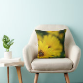 Gele Daisy Helenium werpkussen Kussen (Stoel)