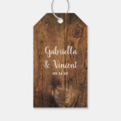 Gele Daisy in Mason Jar Barn Wedding Favor Labels Cadeaulabel (Achterkant)