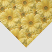 Gele Daisy Madeliefjes Bloem Geschenk Tissuepapier (Detail)